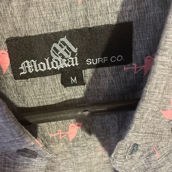 Molokai Surf Company Graphic Button-up, Size Large - Picture 3 of 3